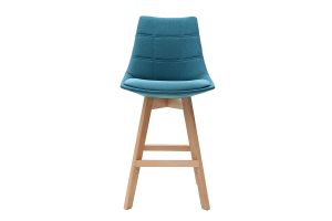 Tabourets de bar scandinaves bleu canard 65 cm (lot de 2) MATILDE