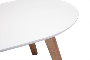 Tables basses gigognes scandinaves bois clair chêne et blanc (lot de 2) ARTIK