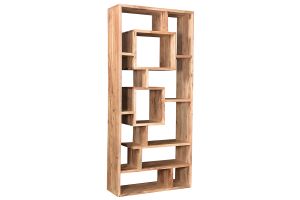 Bibliothèque ouverte design en bois massif L80 cm CHAPMAN