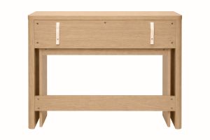 Console bureau d'appoint avec tiroirs finition bois clair chêne L110 cm ENOLA