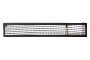 Étagère murale industrielle en bois manguier massif et métal noir L90 cm RACK
