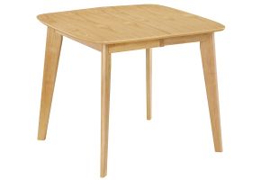 Table à manger extensible scandinave carrée placage chêne L90-130 cm LEENA