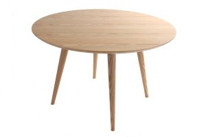 Table à manger ronde frêne D120 cm LIVIA