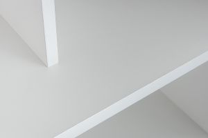 Bibliothèque design bois blanc L92 cm EPURE