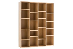 Bibliothèque design finition bois clair chêne L149 cm RYTHM