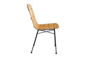 Chaises en rotin et métal noir (lot de 2) MALACCA