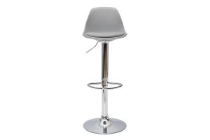 Tabourets de bar design gris clair (lot de 2) STEEVY