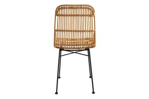 Chaises en rotin et métal noir (lot de 2) MALACCA