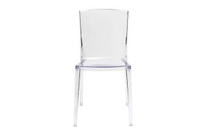 Chaises design transparentes empilables intérieur - extérieur (lot de 2) ISLAND