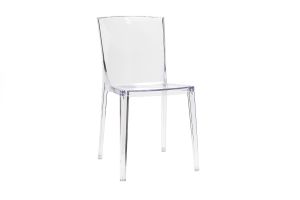 Chaises design transparentes empilables intérieur - extérieur (lot de 2) ISLAND