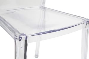 Chaises design transparentes empilables intérieur - extérieur (lot de 2) ISLAND