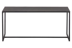 Table basse rectangulaire design métal noir L100 cm KARL