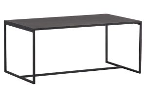 Table basse rectangulaire design métal noir L100 cm KARL