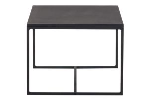 Table basse rectangulaire design métal noir L100 cm KARL