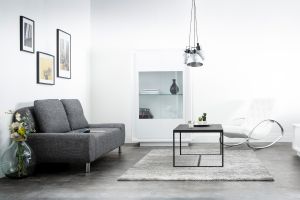 Table basse rectangulaire design métal noir L100 cm KARL