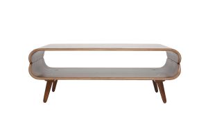Table basse rectangulaire vintage bois foncé noyer L118 cm TAKLA