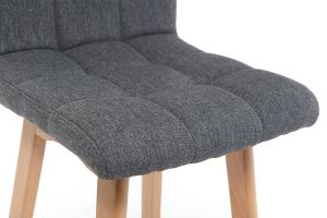 Tabourets de bar bois et gris foncé H65 cm (lot de 2) KLARIS