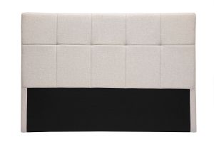 Tête de lit en tissu beige crème L160 cm CLOVIS