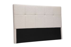 Tête de lit en tissu beige crème L160 cm CLOVIS