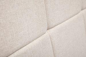 Tête de lit en tissu beige crème L160 cm CLOVIS