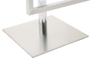 Sgabello da bar design contemporaneo - metallo e PU nero - KYLE