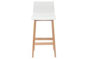 Sgabello da bar design legno e bianco 65cm set di 2 NEW SURF