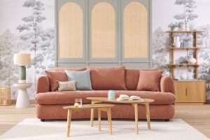 Tables basses gigognes scandinaves bois clair chêne (lot de 2) ARTIK