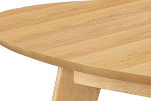 Table à manger extensible ovale en bois clair L150-200 cm MARIK