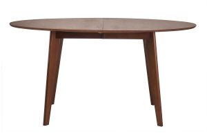 Table à manger extensible ovale en bois foncé L150-200 MARIK