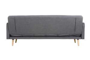 Divano letto scandinavo 3 posti grigio scuro ULLA