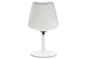 Chaise design pivotant blanc mat STEEVY V2