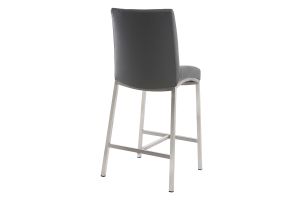 Tabourets de bar design gris foncé H70 cm (lot de 2) OLLY
