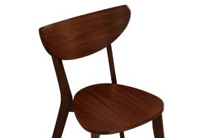 Chaises scandinaves en bois foncé noyer (lot de 2) LEENA