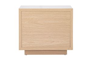 Table de chevet avec rangements 2 tiroirs finition bois chêne MATALA