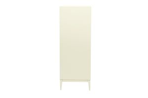 Buffet haut beige laqué mat 2 portes 1 tiroir L90 cm GRAY