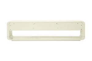 Meuble TV design beige laqué brillant 3 tiroirs L179.5 cm SAILOR