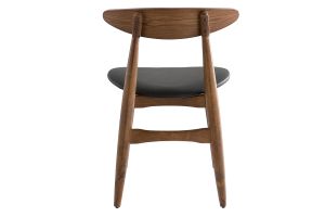 Chaises vintage en bois foncé et noir (lot de 2) WALFORD