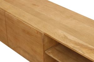 Meuble TV industriel en bois manguier massif et métal L145 cm YPSTER