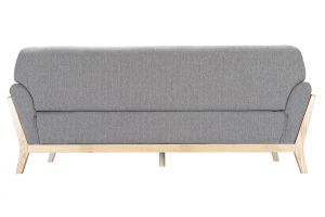 Divano scandinavo 3 posti grigio piedi legno YOKO