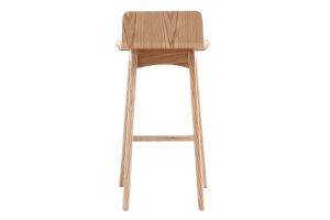 Chaise de bar scandinave bois naturel H65 cm BALTIK
