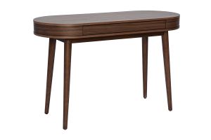 Bureau avec tiroir en bois foncé L120 cm JUDITH