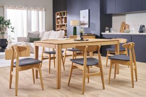 Chaises scandinaves en bois clair et noir (lot de 2) WALFORD