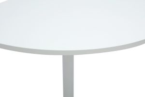 Table à manger design ronde blanche D90 cm CALISTA