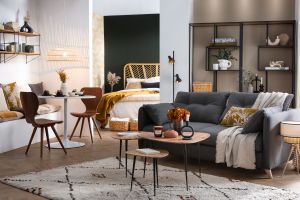 Table à manger design ronde blanche D90 cm CALISTA