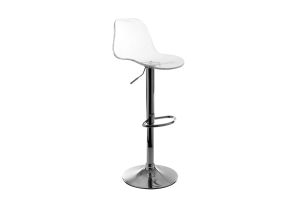 Tabourets de bar design réglables transparents (lot de 2) GALILEO