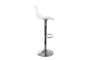Tabourets de bar design réglables transparents (lot de 2) GALILEO
