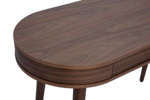Bureau avec tiroir en bois foncé L120 cm JUDITH