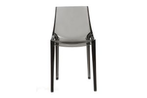 Chaises design empilables gris transparent intérieur - extérieur (lot de 2) YZEL