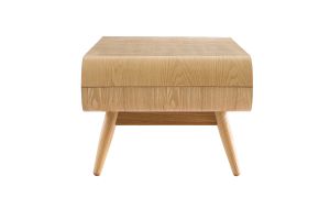 Table basse rectangulaire avec rangements scandinave bois clair L120 cm BALTIK