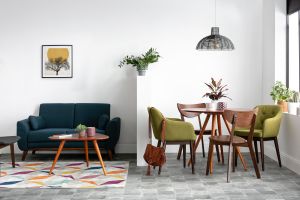 Table à manger design ronde noyer D90 ARTIK
